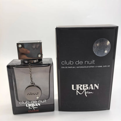 Armaf Club De Nuit Urban Man Elixir EDP 3.6oz – Bold Woody Amber Cologne, Gift for Halloween, Thanksgiving & Christmas