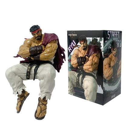 Figura de Ação Ryu de Anime Street Fighter 6 de 14cm Figura de Ryu para Noodle Stopper Decoração de Quarto Modelo de Coleção em PVC Brinquedos