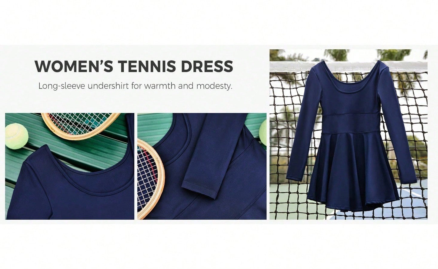 Slim Fit Women 2-In-1 Tennis Dress Athletic Golf Dress With Built-In Shorts Vintage Aesthetic Sporty Streetwear women clothing
