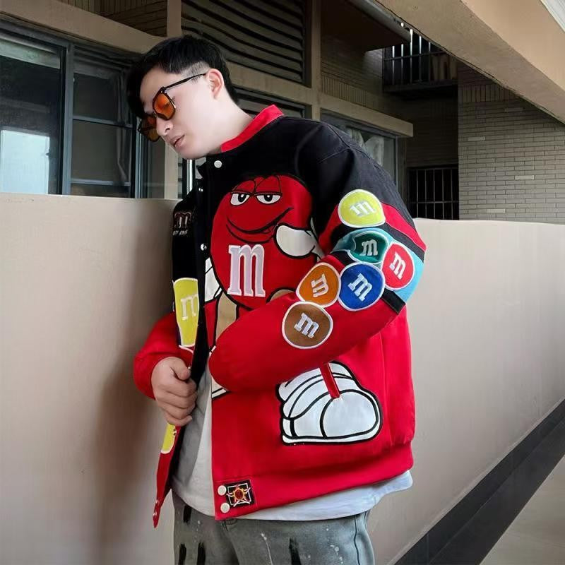 Streetwear Jacket Women Embroidery Oversized Varsity Jacket Men Spring Autumn Baseball Coat Outwears Youth Unisex Clothing