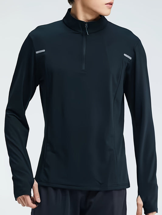 Men's long sleeved warm hooded jacket, sports top, basketball, training, running, gymnastics suit, autumn, winter