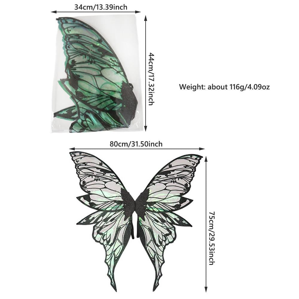 1PC Adults Fairy Wings Girls Sparkling Angel Wings Butterfly Costume Wings Halloween Costume Dress up Party Favor Christmas Gift