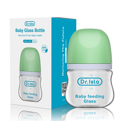 Newborn Glass Bottles 90/160ML Anti-Choke Baby Bottle Anti-flatulence Milk Feeding Bottles Infant BPA Free For 0-6Month