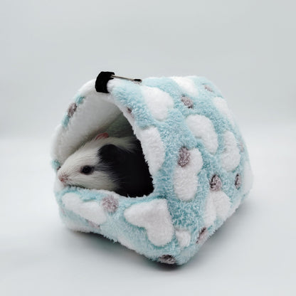 Ninho de Hamster Bolsa de Mel Esquilo Ramo de Flor Brilhante Porquinho-da-índia Porco-da-holanda Gato Longo Suprimentos de Aquecimento de Inverno para Animais de Estimação Gaiolas de Algodão
