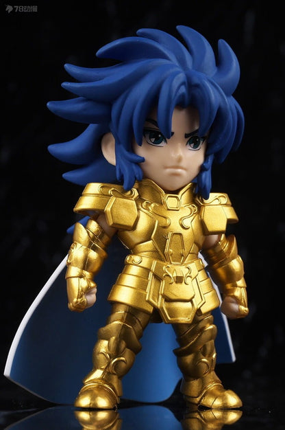 10cm Saint Seiya Anime Figura Myth Cloth Leão Aiolia Aquário Camus Câncer Máscara da Morte Cavaleiro Dourado Bonecas Japonesas Hobbies