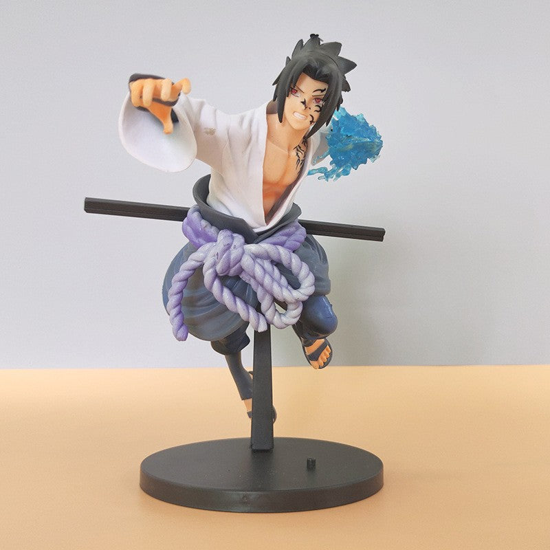 Brinquedos de Anime Naruto Sasuke Boneco de Ação 20CM Desenho Animado Uchiha PVC Coleção Estatueta Decoração de Mesa Modelo Bonecas Presentes de Aniversário