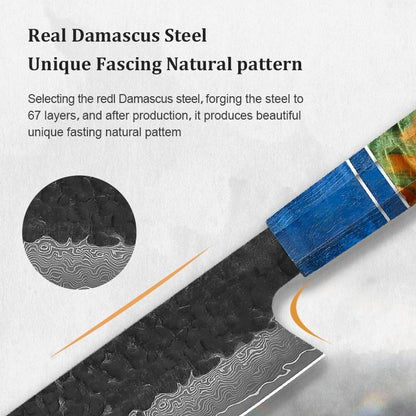 1-4 PCS Kitchen Knife set VG10 Damascus Steel Japanese chef Knife Santoku Knife Nakiri Knife kiritsuke knife Stable wood Handle