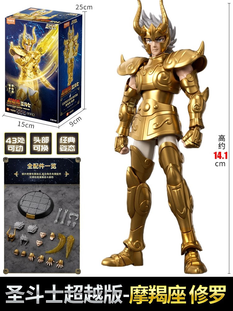 BLOKEES Original Saint Seiya CAPRICORN SHURA DRAGON SHIRYU CÂNCER MÁSCARA DA MORTE CAMPEÃO CLASSE Boneco de Ação Modelo de Anime Brinquedo Presente
