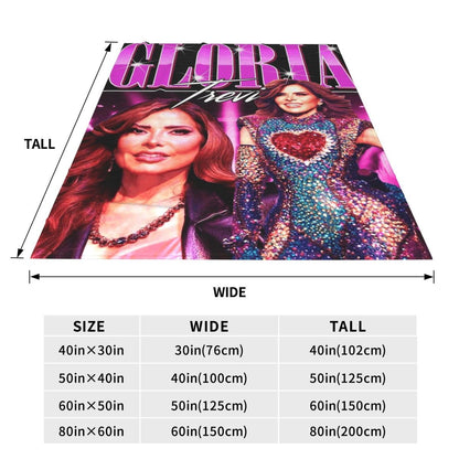 Gloria Trevi - Álbum De Película 2013 Manta de Sofá Fleece Respirável para Casa Quarto Mantas Colcha