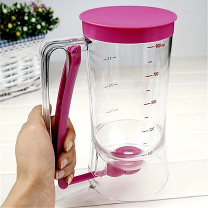1 Pcs 900ml Batter Dispenser Hand-held Graduated Funnel Pastry Dough Dispensador For Pancake Cupcakes Cake2025new