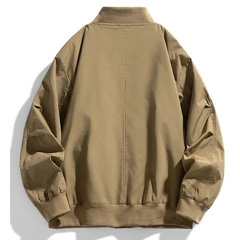 Spring Autumn Plus Size Jacket Men's Pocket Loose Fashion Brand Coat 130kg 7XL bomber jacket 5XL 6XL workwear jacket