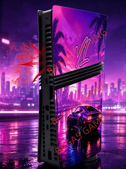 New GT Faceplate for PS5/Slim/Pro Disc Edition Anti-Scratch Case ABS Replacement Cover Skin for PS5 Console CD-ROM Accessories