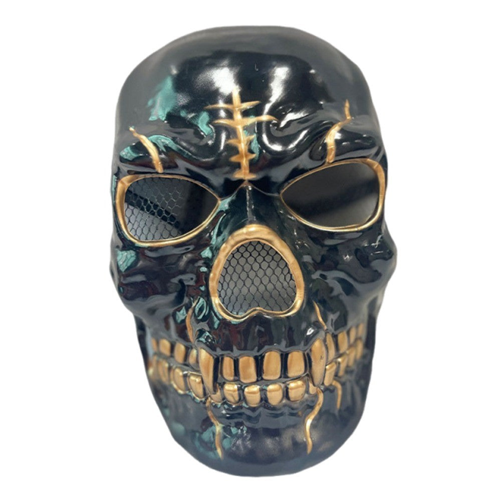 Bloody Effect Moving Mouth Skull Mask Realistic Full Face Halloween Skull Masks Funny Spooky Scary Skull Headgear for Women Men
