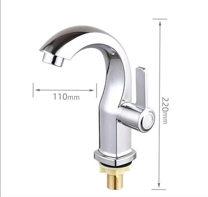 Torneira para Pia de Banheiro com Filtro de Água ABS Misturador Monocomando Furo Único Apenas Água Fria para Banheiro e Cozinha Montagem em Mesa