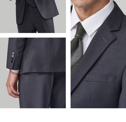 Suit Men (Blazer+Pants) Fashion Business Casual Slim-fit Formal Dress Banquet Work English Style Evening Dress Solid Color Suit