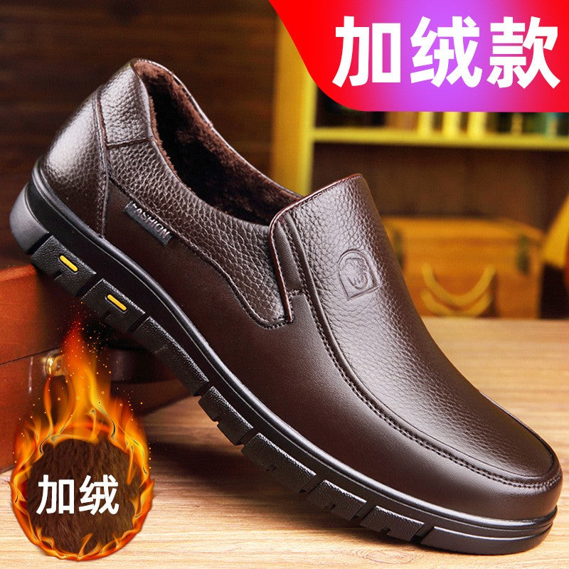 Handmade Shoes Genuine Leather Casual Shoes For Men Flat Platform Walking Shoes Outdoor Footwear Loafers Breathable Sneakers