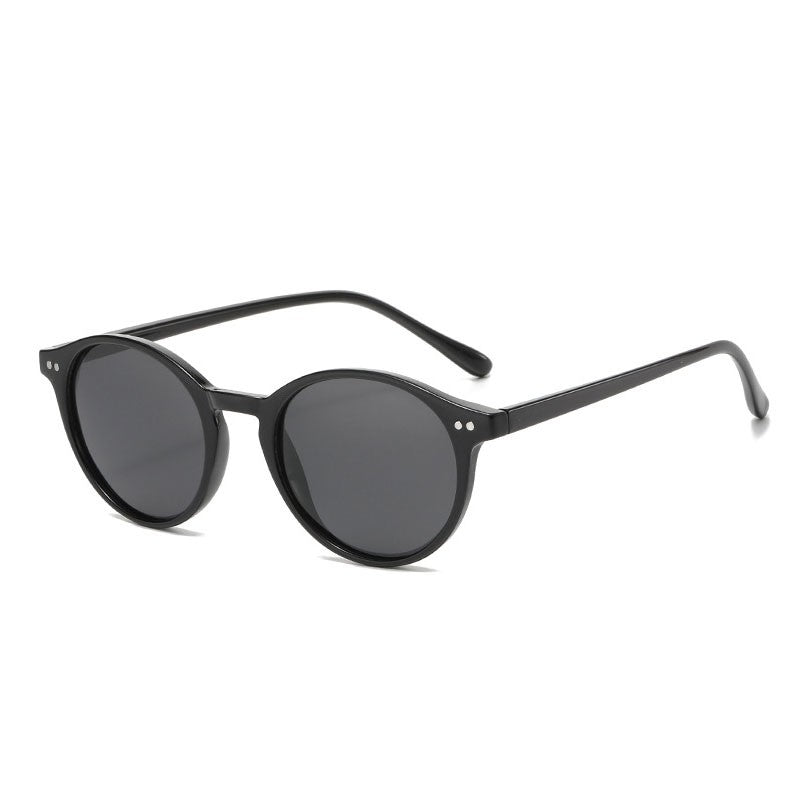 Óculos de Sol Polarizados Redondos Retrô Masculino Feminino Armação Clássica Leopardo Óculos de Sol Fashion Preto Dirigindo Masculino Feminino Goggles UV400