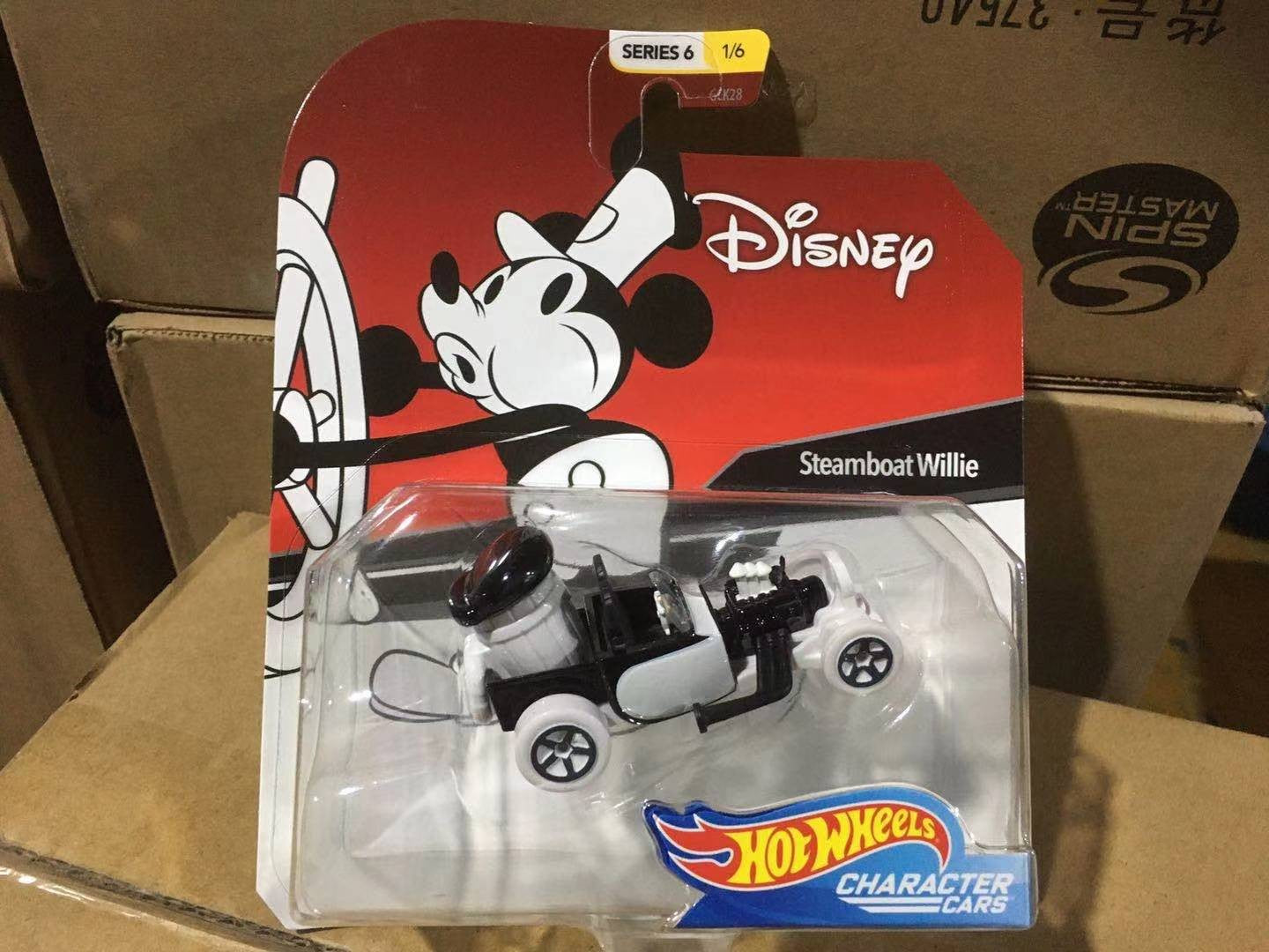 Em Estoque Hot Wheels Disney Série 6 1/64 Pluto Anna Olaf Pumbaa Wall Elsa Bela Baymax Brinquedo Carro Colecionável Veículo Diecast Presente