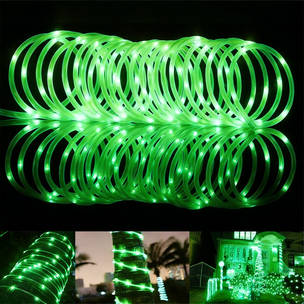 Solar Rope Lights Outdoor Blue LED PVC Tube Fairy String Light Garden Wedding and Birthday Outdoor Holiday Home Decoration