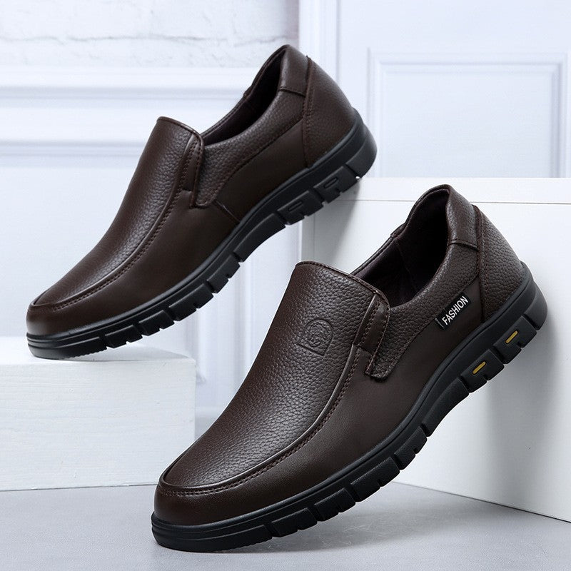New Genuine Leather Handmade Shoes Casual Shoes For Men Flat Platform Walking Shoe Outdoor Footwear Loafers Breathable Sneakers
