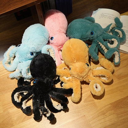 1pc 30-90CM Creative Lifelike Octopus Plush Toys Sea Animal Stuffed Dolls Pillow Back Cushion Children Kids Birthday Xmas Gifts