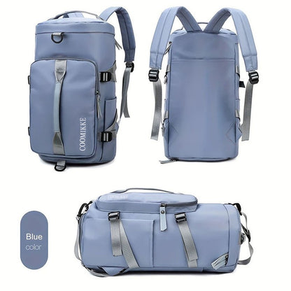 Mochila de estilo neutro para homens e mulheres, adequada para viagens e turismo, feita de material de nylon, é uma mochila de caminhada.