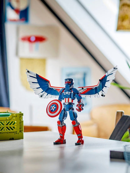 Lego Marvel Série 76296 Novo Capitão América Modelo Infantil Educacional Montado Bloco de Construção Brinquedo de Presente