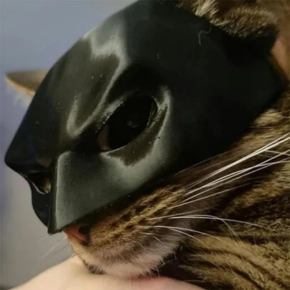 Máscara de Gato Morcego Preta de Halloween Máscara de Morcego Fosca Fofa Brinquedos Pet Legais para Gato Máscaras de Cosplay Engraçadas para Pet Acessórios para Fotos de Pet