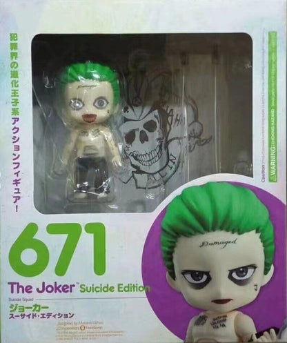 Anime Esquadrão Suicida Série #671 Coringa #672 Arlequina Figuras de Ação Modelo Boneca Articulada Enfeite de Mesa Presente de Natal