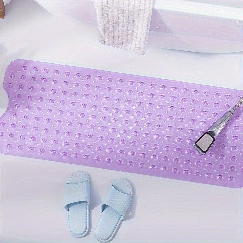 1 Unidade tapete antiderrapante para chuveiro tapete de banheira com furos de drenagem e ventosas lavável à máquina tapete de chuveiro para banheiro doméstico