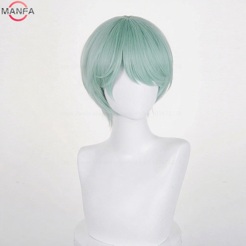 Current fashion trend music singer team role-playing wig Heat Resistant Synthetic Hair Anime Wigs +Wig Cap