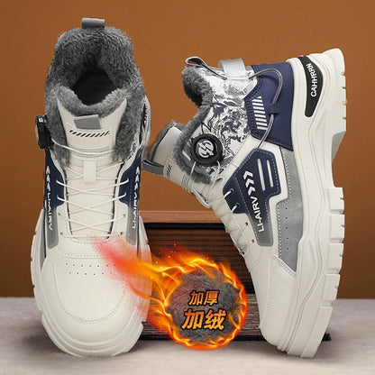 A new trend of thick, comfortable and casual high-top boots for men's outdoor sports in the autumn of 2025