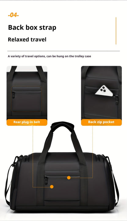 Large capacity multifunctional luggage bag with multiple compartments and shoe pockets,  casual sports and fitness bag