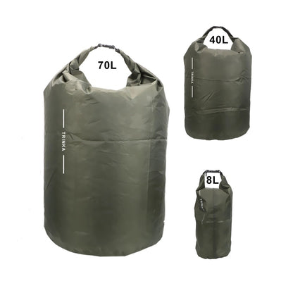 Dry Sack Pouch For Boating Kayaking Canoeing Floating 8L 40L 70L Waterproof Storage Bag Outdoor Traveling Carrying Bags Portable