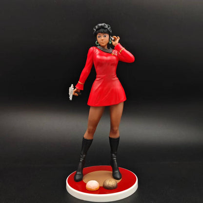 New Anime Figure Star Trek communication officer Uhura StarCraft standing posture figurine desktop model ornament Christmas Toys