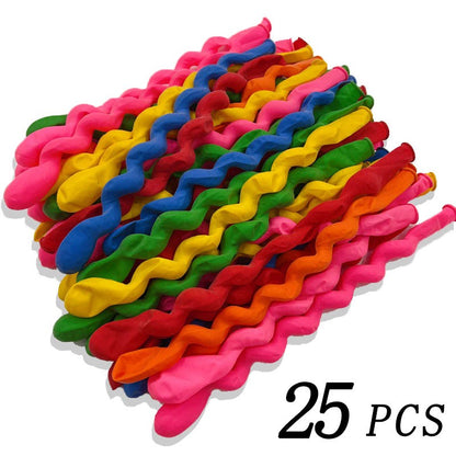 10/100Pcs Multicolor Spiral Long Balloon Twist Spiral Latex Inflatable Balloon Happy Birthday Holiday Decoration Wedding Kid Toy