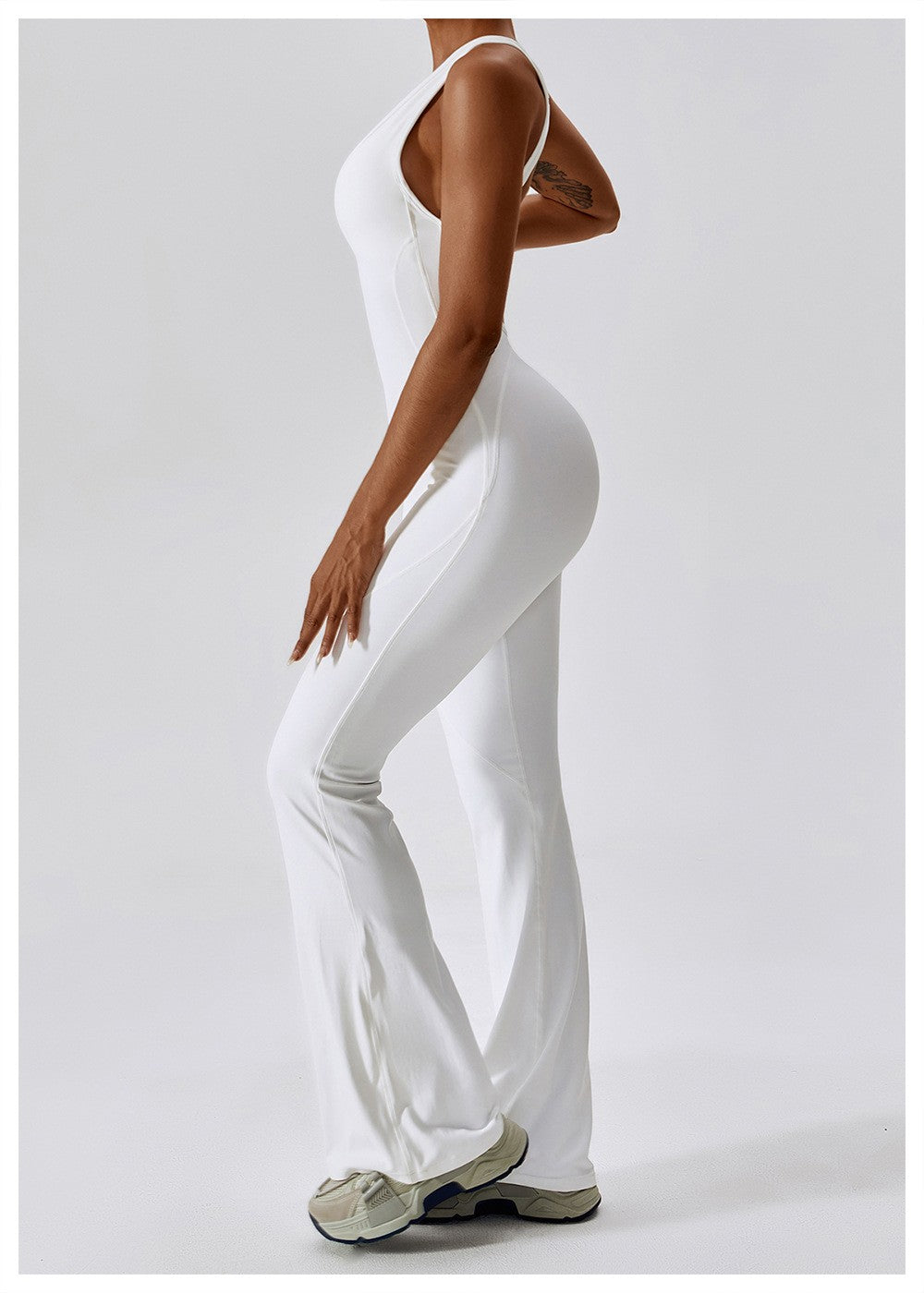 Solid Yoga Jumpsuit One Piece Outfit Fitness Bodysuit Workout Clothes for Women Sportwear Women Buttock lifting Set Activewear