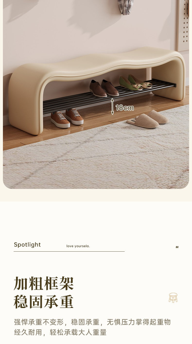 stool can be sat at the door of the home shoe stool shoe rack is integrated wave entry stool enters the door