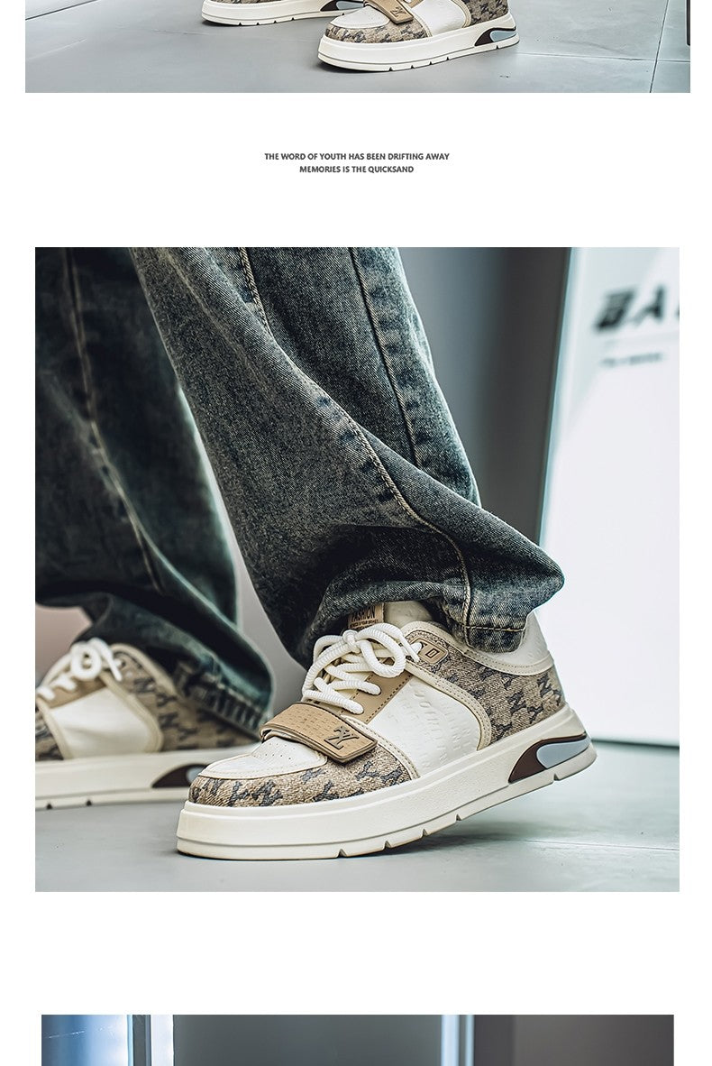 Tênis Masculino Azul da Moda 2025 Calçados Streetwear Hip Hop Tênis Casual Primavera Skate Tênis de Grife de Luxo Masculino