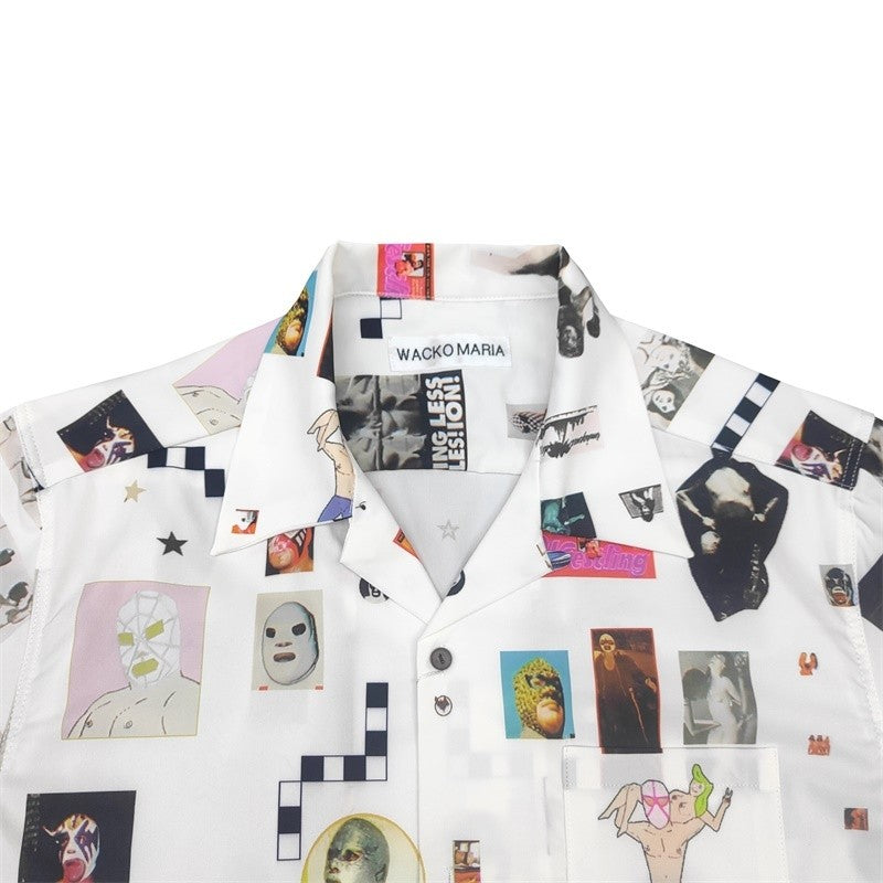 Latest Trend WACKO MARIA 25SS Vintage Denim Rope Crop Casual Hawaii Beach Holiday Mens Womens Casual Short Sleeve Shirt Tops