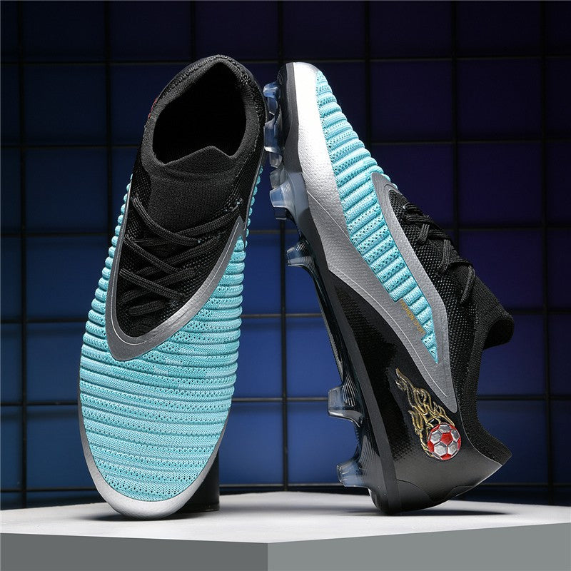 New Men Soccer Shoes Adult Non Slip Football Boots Outdoor Sport Boys Long Spikes Training Cleats Breathable Match Comfortable