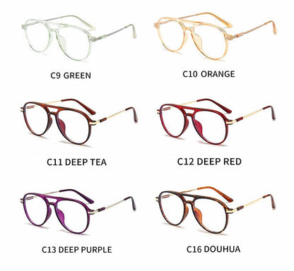 Transparent Frame Reading Glasses For Women Anti Blue Light Aviation Presbyopic Glasses For Men Polit Eyeglasses +1.00~+4.00