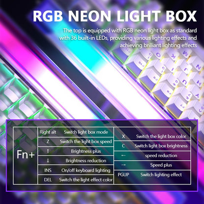 AULA HERO 84 HE Wired Mechanical Keyboard Music Rhythm RGB Backlit Magnetic Switch 8K Return Rate 128K Scan Rate Gaming Keyboard
