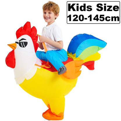 HOT Anime Dinosaur Inflatable Costume Party Mascot Costumes Suit Disfraz Cosplay Halloween Costumes For Adult Kids Dress
