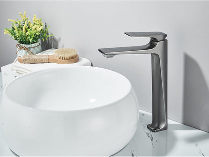 Black Bathroom Faucet Deck Mounted Bathroom Sink Mixer Tap Single Lever Basin Sink Mixer Faucets Chrome/White/Grey/Brushed Gold