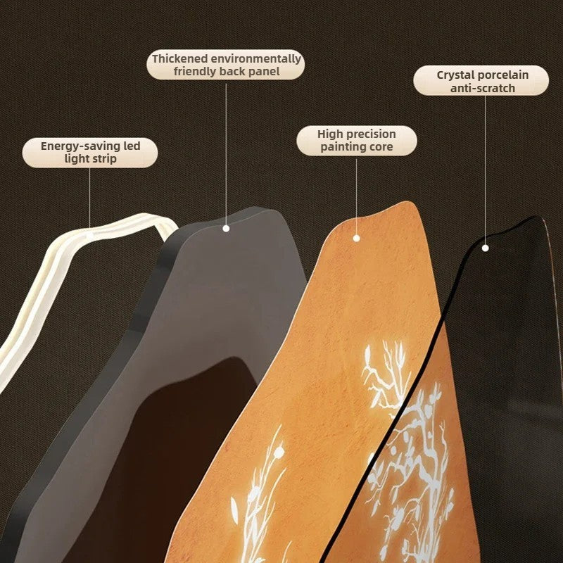 20in LED Light Wall Clock Dining Room Living Moon The Earth Modelling Silent Movement Bedroom Clock Wall Decoration Home Gifts