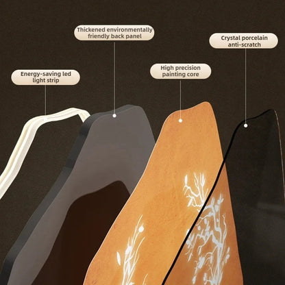 20in LED Light Wall Clock Dining Room Living Moon The Earth Modelling Silent Movement Bedroom Clock Wall Decoration Home Gifts