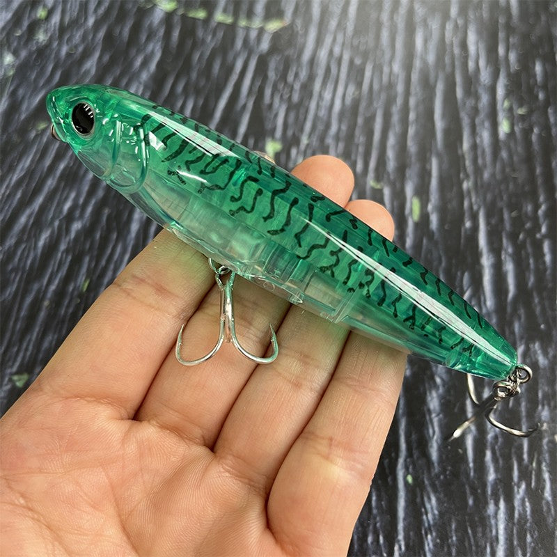 17g Surface Pencil Fishing Lures Walk the Dog Floating Wobbler Laser Artificial Bait for Trout Bass Seawater Swimbait Supplies