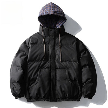 ?Mirrordust?Winter Men Jackets Thicken Warm Parkas Harajuku Oversized Bubble Coats Thicken Jackets Casual Loose Jackets Outwear