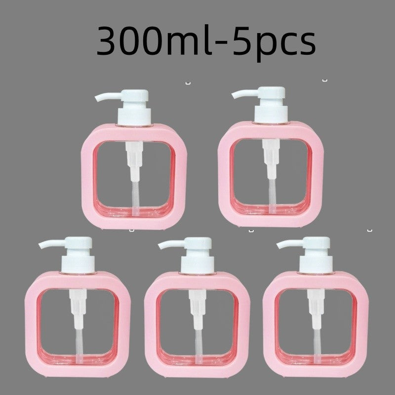 300/500ml Bathroom Soap Dispensers Refillable Lotion Shampoo Shower Gel Holder Portable Travel Dispenser Empty Bath Pump Bottle